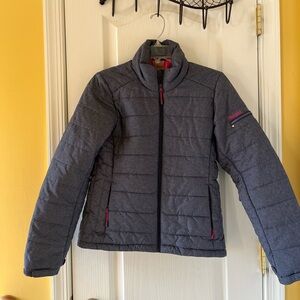 TREKSTA JACKET SIZE 12-14.
Shoulder 29. Chest 36. Shoulder to Hem 22.25. Arm 24.